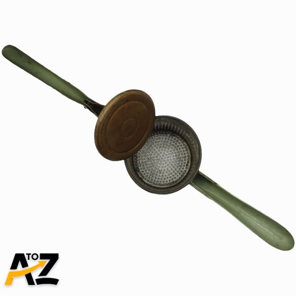 VINTAGE GREEN HANDLED POTATO RICER MASHER PRESS HANDY THINGS USA - Picture 6 of 12